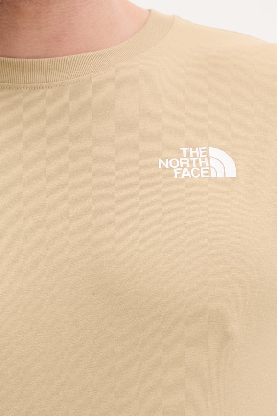 The North Face t-shirt EVOLUTION NF0A8B6KLK51 beżowy