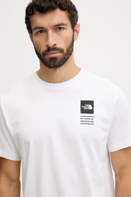 The North Face t-shirt bawełniany CELEBRATION biały NF0A8GASFN41