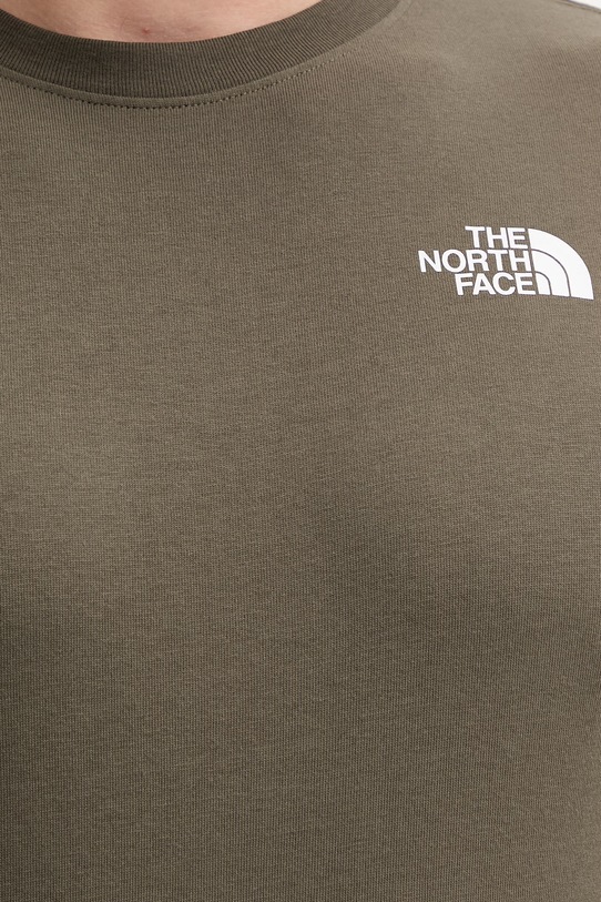 The North Face t-shirt bawełniany GRAPHIC NF0A8GUW21L1 zielony