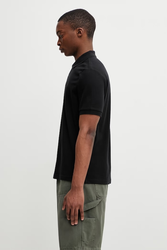 The North Face polo bawełniane REGULAR POLO NF0A8C1PJK31 czarny SS26