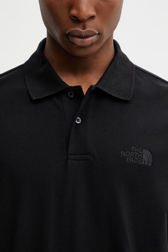 The North Face polo bawełniane REGULAR POLO czarny NF0A8C1PJK31