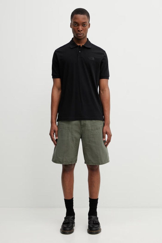 The North Face polo bawełniane REGULAR POLO NF0A8C1PJK31 czarny