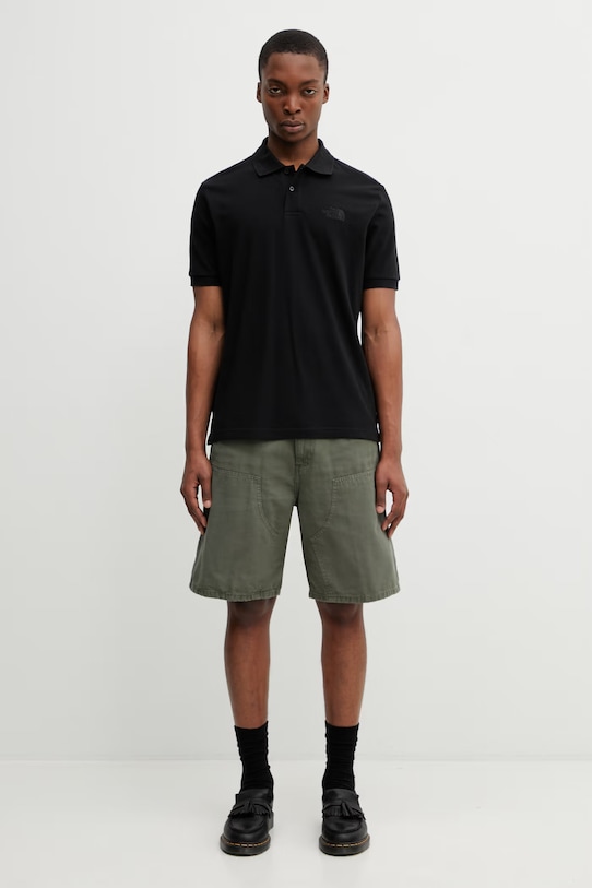 The North Face polo bawełniane REGULAR POLO NF0A8C1PJK31 czarny