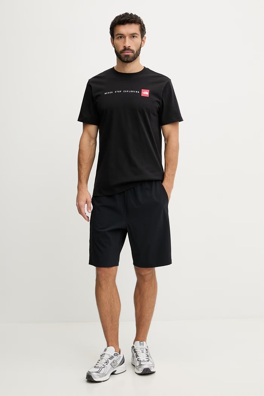 The North Face t-shirt GRAPHIC NF0A8GUVJK31 czarny SS26