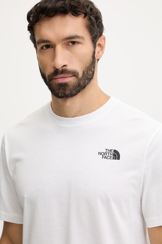 The North Face t-shirt MOUNTAIN biały NF0A8GUZFN41