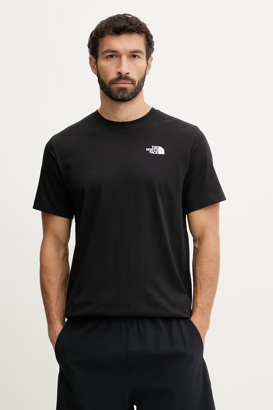 Odzież The North Face t-shirt MOUNTAIN NF0A8GUZJK31 czarny