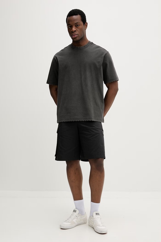 G-Star t-shirt męski bawełniany Back gr loose D28605.E401 szary SS26