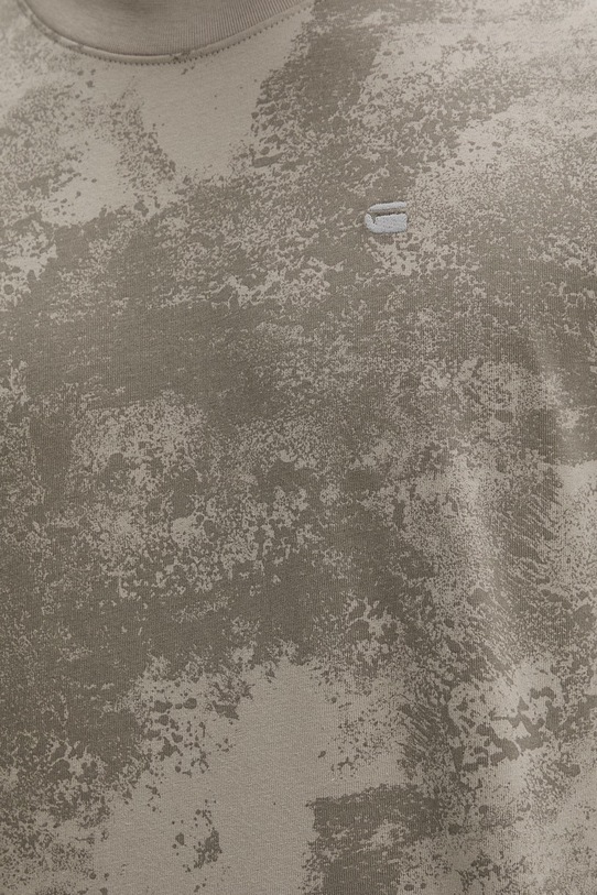 G-Star T-shirt męski bawełniany Aop D28589.E400 szary