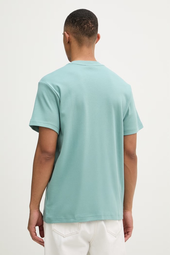 Odzież G-Star t-shirt męski bawełniany Script gr D28594.C812 turkusowy