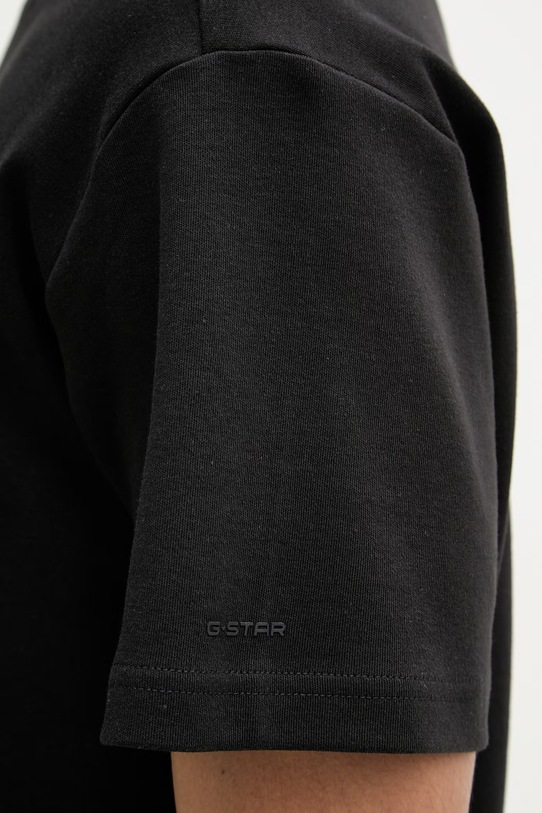 G-Star t-shirt męski bawełniany Script gr D28594.C812 czarny