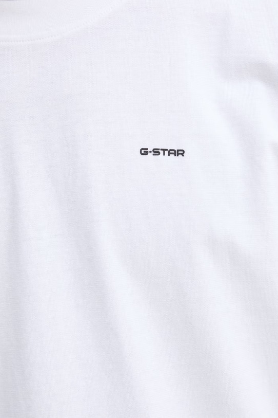 G-Star t-shirt bawełniany Relaxed base D28588.D593 biały