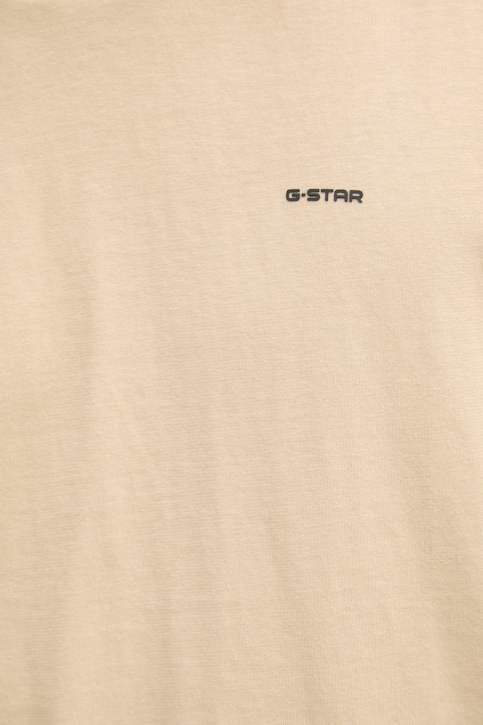 G-Star t-shirt męski bawełniany Relaxed base D28588.D593 beżowy