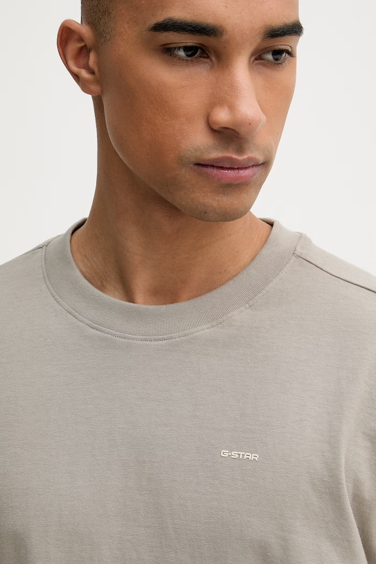 G-Star t-shirt męski bawełniany Relaxed base szary D28588.D593