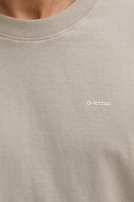 G-Star t-shirt męski bawełniany Relaxed base D28588.D593 szary