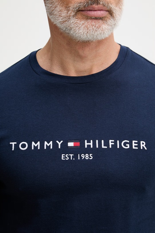 Tommy Hilfiger T-shirt Ανδρικό βαμβακερό MW0MW11797. σκούρο μπλε