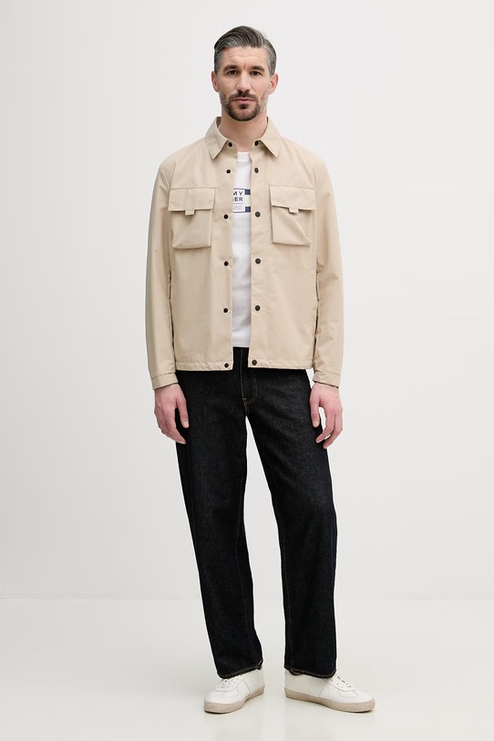 Tommy Hilfiger t-shirt męski bawełniany MW0MW42366 biały SS26