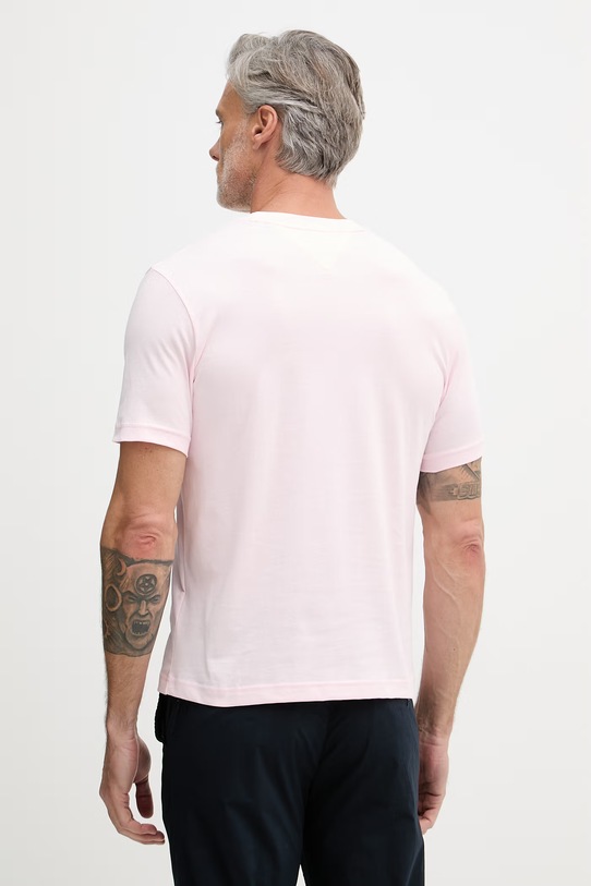 Îmbrăcăminte Tommy Hilfiger tricou pentru bărbați, din bumbac MW0MW42366 roz