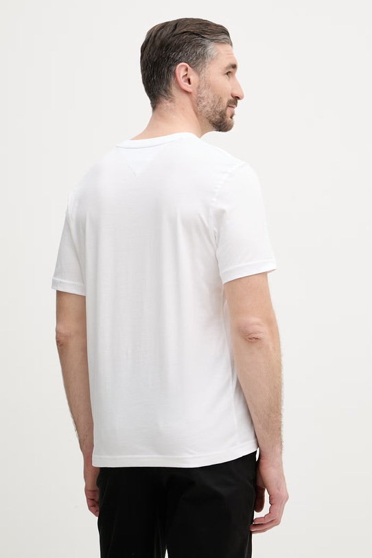 Odzież Tommy Hilfiger t-shirt basic męski bawełniany MW0MW42367 biały