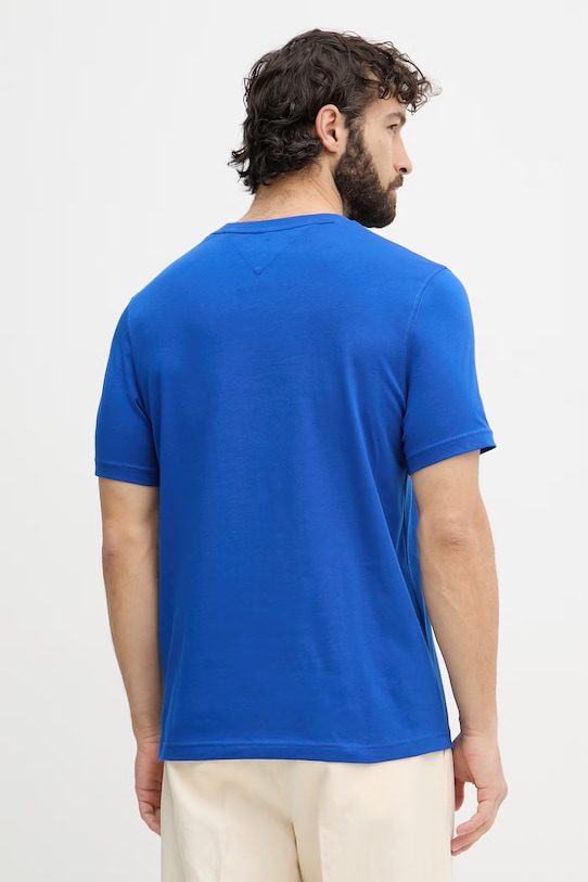 Oblečenie Tommy Hilfiger basic tričko pánske bavlnené MW0MW42367 modrá