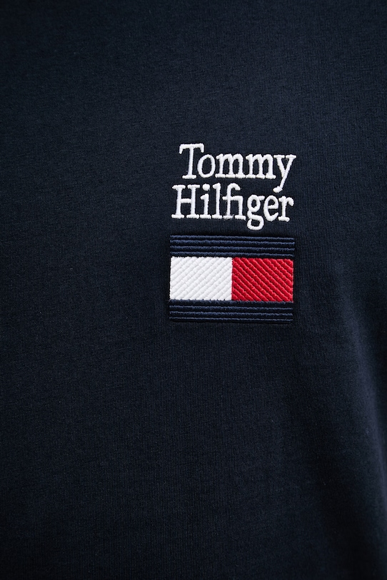 Tommy Hilfiger basic t-shirt ανδρικό βαμβακερό MW0MW42367 σκούρο μπλε