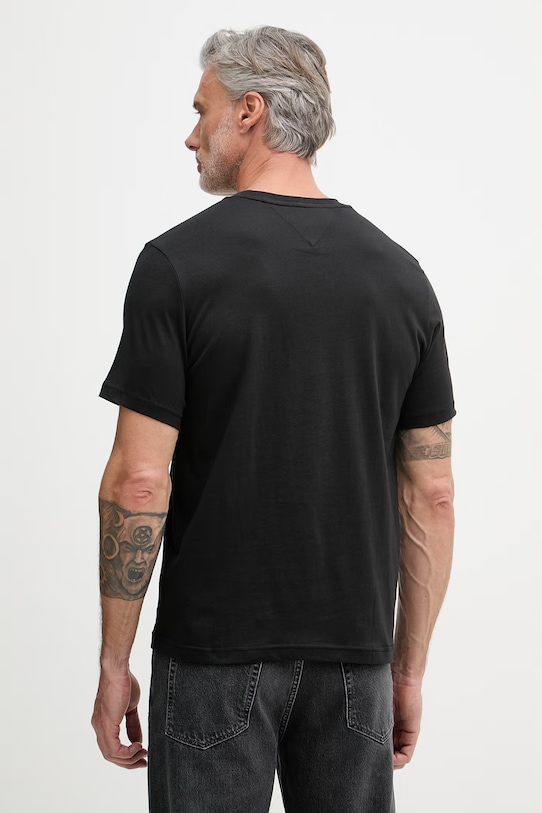 Odjeća Tommy Hilfiger majica za muškarce od pamuka MW0MW42368 crna