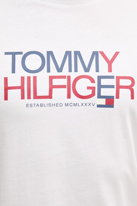Tommy Hilfiger t-shirt męski bawełniany MW0MW42369 biały