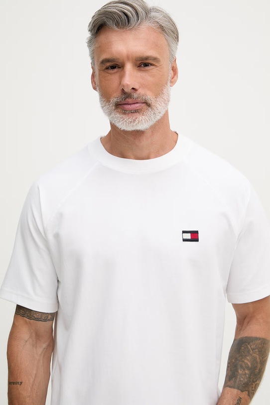 Tommy Hilfiger kratka majica ženska bombažna bela MW0MW42396