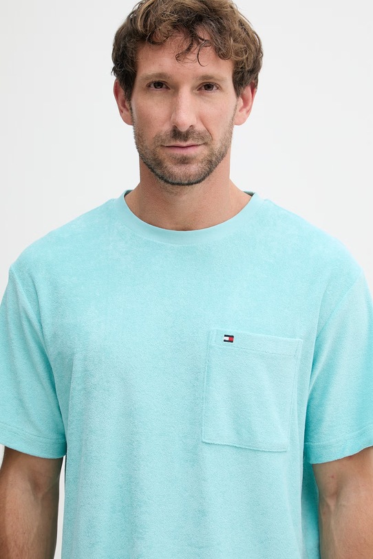 Tommy Hilfiger pánské s bavlnou SUMMER tyrkysová MW0MW43058