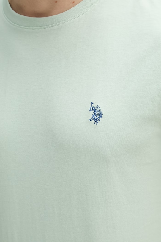 Bavlněné tričko U.S. Polo Assn. DHM MUP3310 zelená