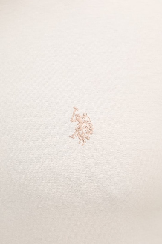 U.S. Polo Assn. t-shirt bawełniany DHM MUP3310 beżowy