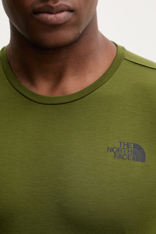 Μπλουζάκι προπόνησης The North Face FOUNDATION MOUNT NF0A8HEYBRI1 πράσινο
