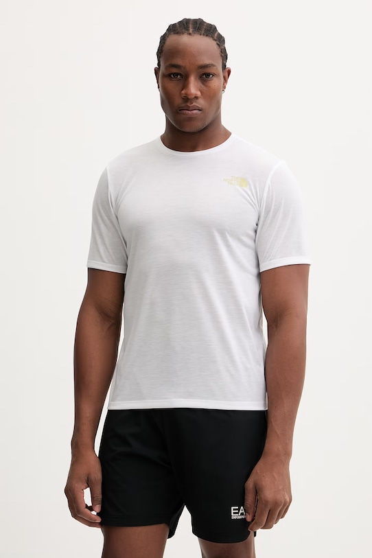 Odzież The North Face t-shirt treningowy FOUNDATION MOUNT NF0A8HEYFN41 biały