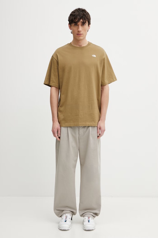 The North Face Essential Simple Dome t-shirt bawełniany męski NF0A8EVW2EL1 zielony