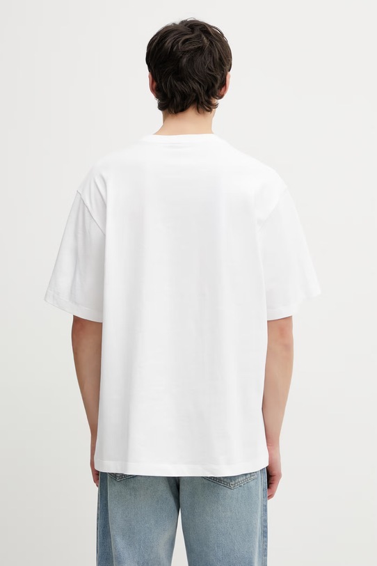 Odzież The North Face Essential Simple Dome t-shirt bawełniany męski NF0A8EVWFN41 biały