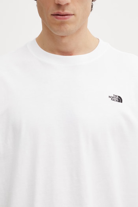 The North Face Essential Simple Dome t-shirt bawełniany męski biały NF0A8EVWFN41