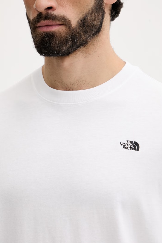 The North Face t-shirt męski bawełniany Essential Simple Dome NF0A8EVWFN41 biały