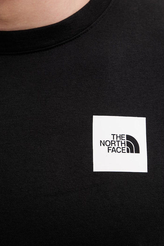 The North Face t-shirt męski z bawełną Evolution NF0A8G9CJK31 czarny