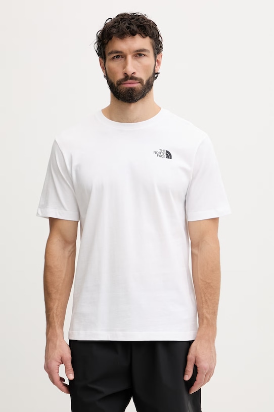 Odzież The North Face t-shirt męski bawełniany Energy NF0A8G9VFN41 biały