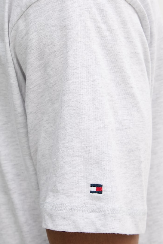 Tommy Hilfiger tričko pánske bavlnené UM0UM03643 sivá