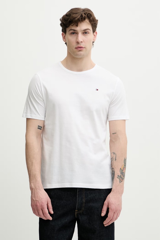 Tommy Hilfiger tričko pánske bavlnené UM0UM03870 zelená SS26