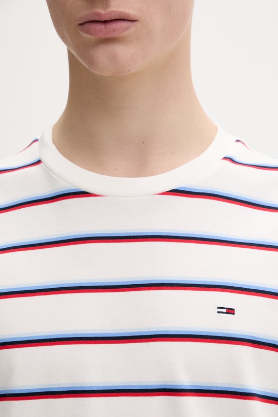 Tommy Jeans T-shirt męski bawełniany DM0DM22516 biały