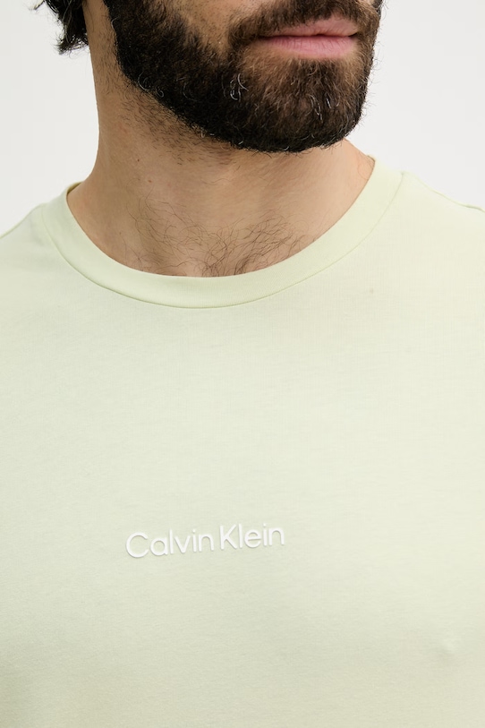 Calvin Klein T-shirt męski z bawełną LV00NM3021 zielony