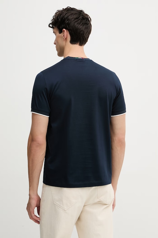 Odzież Aeronautica Militare t-shirt męski bawełniany TS2508UJ00682 granatowy