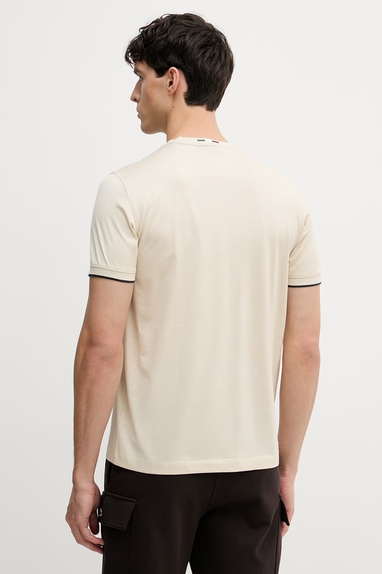 Odzież Aeronautica Militare t-shirt męski bawełniany TS2508UJ00682 beżowy