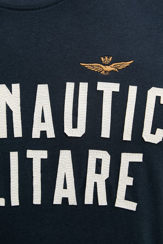 Aeronautica Militare t-shirt bawełniany TS2531UJ00641 granatowy