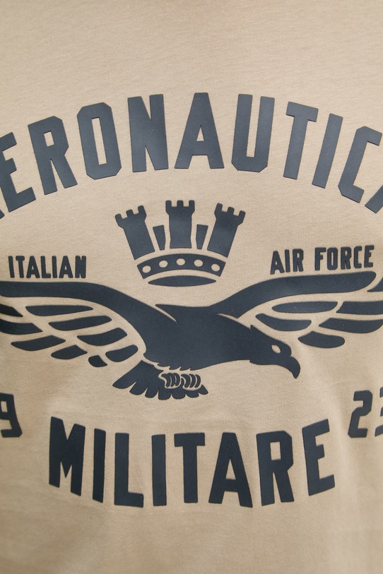 Aeronautica Militare t-shirt bawełniany TS2533UJ00641 zielony