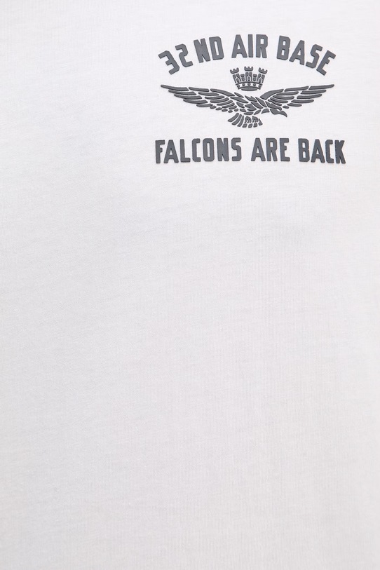 Aeronautica Militare t-shirt bawełniany TS2539UJ00727 biały
