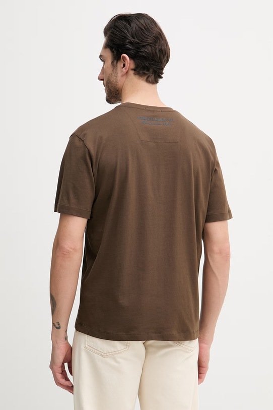 Oblečenie Bavlnené tričko Aeronautica Militare TS2539UJ00727 hnedá