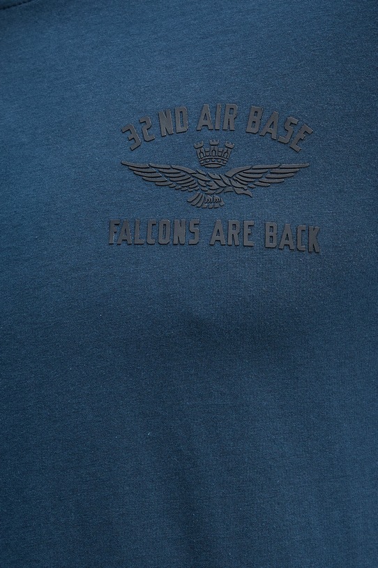 Aeronautica Militare t-shirt bawełniany TS2539UJ00727 niebieski