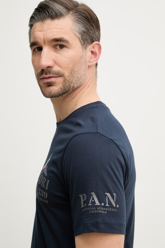 Aeronautica Militare t-shirt bawełniany granatowy TS2541UJ00727